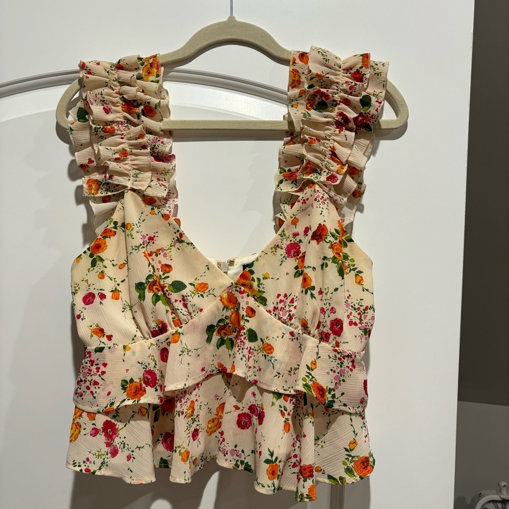 x REVOLVE Luella Top in Ivory Floral